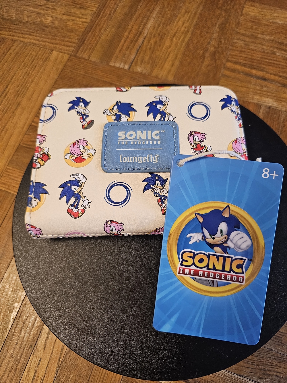 Sonic The Hedgehog Loungefly White Patterned Zip Wallet